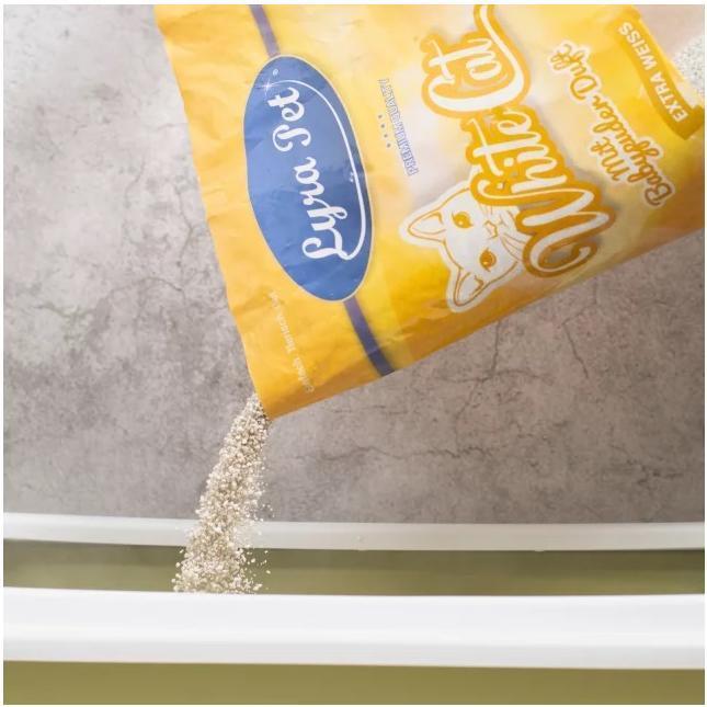 Produktbild Lyra Pet White Cat Katzenstreu mit Babypuderduft (Klumpend, 27 kg)