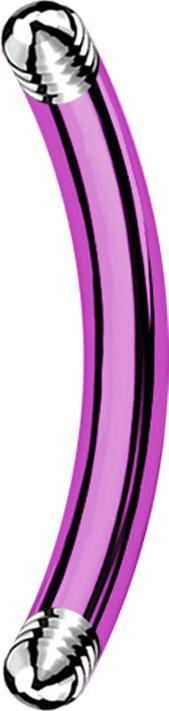 Produktbild Star Piercing Micro Bananen-Stab violett (ohne Messing, Titan G23)