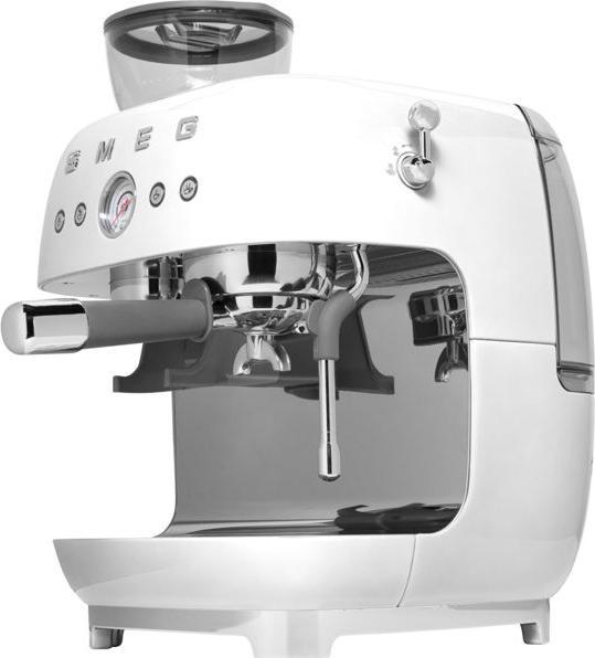 Produktbild Smeg EGF03WHEU Espressomaschine mit Mahlwerk Weiss 50's Style