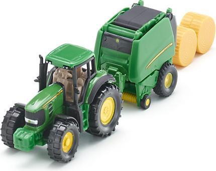 Produktbild Siku 1665 John Deere mit Ballenpresse
