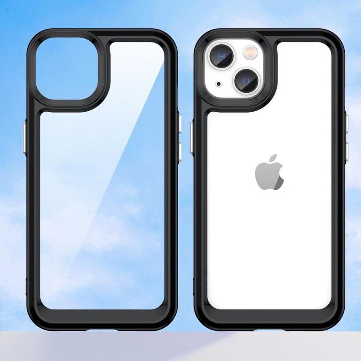 Immagine prodotto Hurtel Custodia Outer Space per iPhone 14 Plus con cornice in gel nera (Apple iPhone 14 Plus)