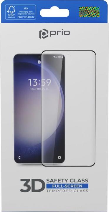 prio 3D Panzerglas Displayschutz für Samsung S25+ schwarz (1 Pezzo/i, Samsung Galaxy S25+)