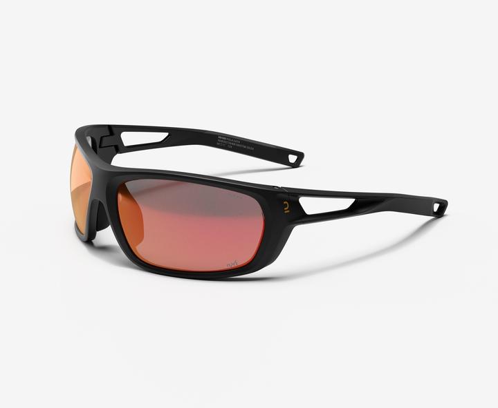 Decathlon Polarisierte und photochrome Sportsonnenbrille Kategorie 2 bis 4 - MH 580 (Schwarz, Schwarz)