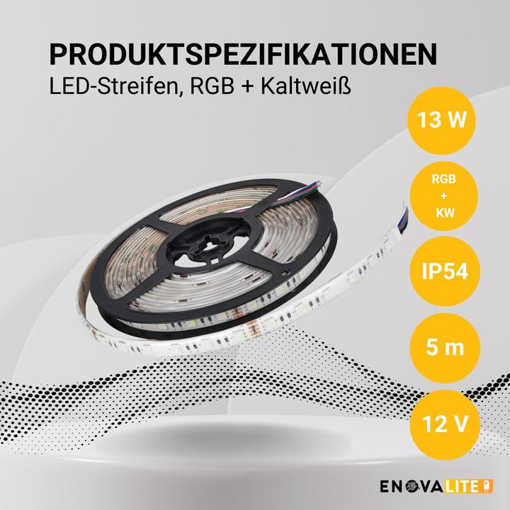 Produktbild Enovalite LED-Streifen (RGB, 500 cm)