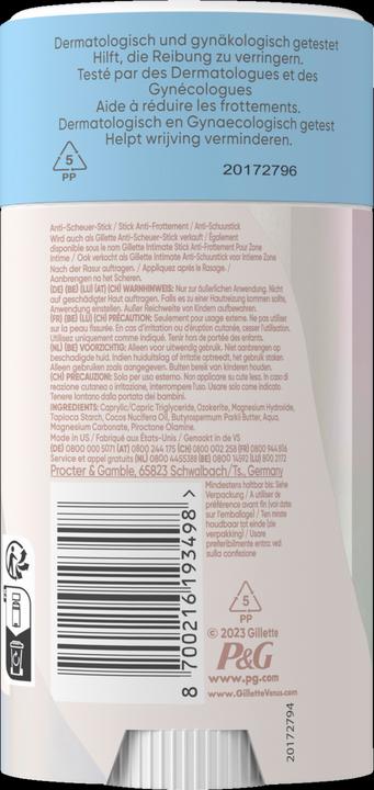Immagine prodotto Gillette Venus Stick Anti-Scrub Satin Care (48 ml, Crema intima)