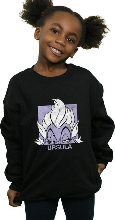 Actual product image Disney Girls Usrsula Cropped Head Sweatshirt (128)