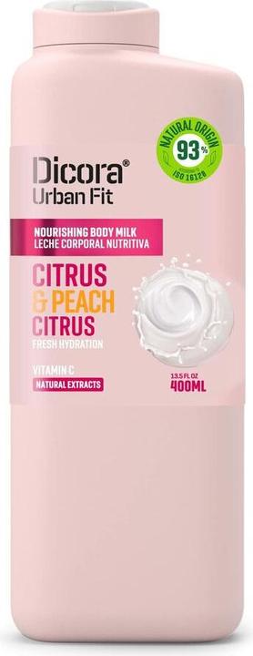 Dicora Body Milk With Vitamin C Citrus & Peach (Body Milk) 400 Ml (Körpermilch, 400 ml)