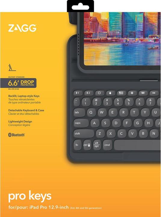 Immagine prodotto Zagg Tastiera Pro Keys Pro Charcoal (Ing. Int., iPad)
