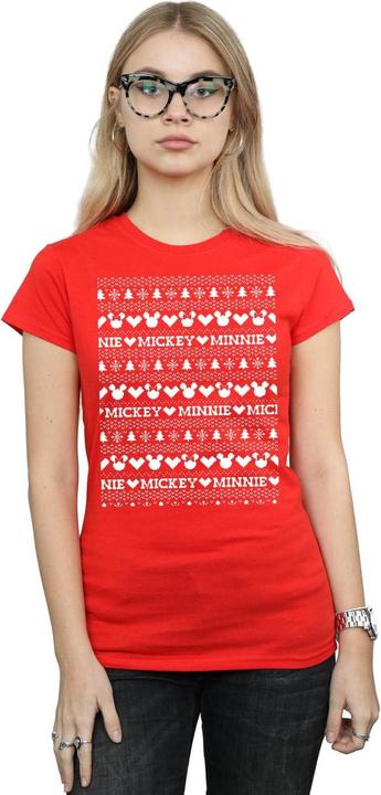 Produktbild Disney Mickey And Minnie Christmas Fair Isle TShirt (L)