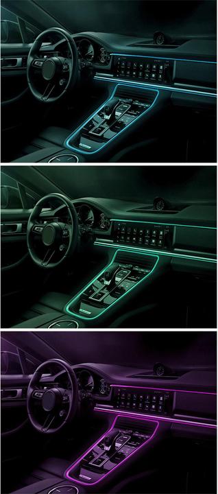 Immagine prodotto Werkstein Auto Lichtstreifen USB Innenraumbeleuchtung RGB Beleuchtung + Fernbedienung (5m) LED
