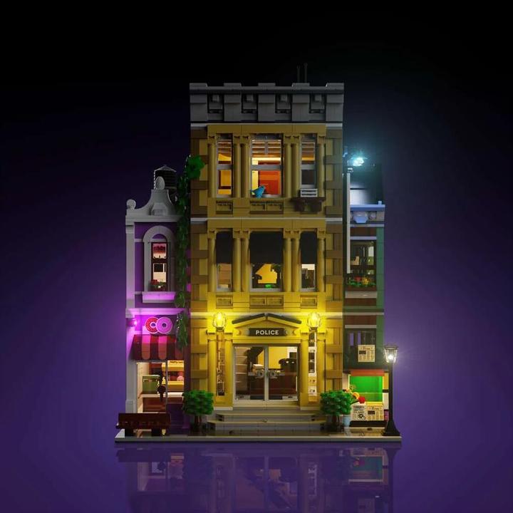 Image du produit Light my bricks LMB 2.0 Kit de lumière pour LEGO® 10278 Le Commissariat de police