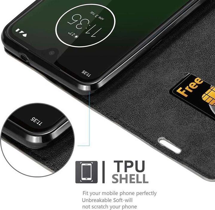 Productafbeelding Cadorabo Boek Onzichtbare Magneethoes (Motorola Moto G7, Motorola Moto G7 Plus)