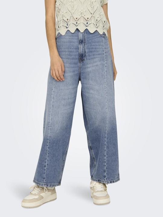 Produktbild Only Lockerer Sitz, verkürzt Hohe Taille Jeans Weit geschnitten jeans (31)