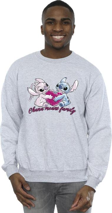 Image du produit Disney - Sweat LILO AND STITCH OHANA HEART WITH ANGEL - Homme (L)