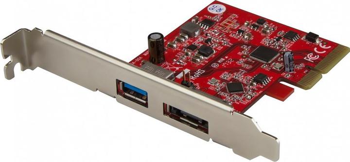 Immagine prodotto StarTech Scheda USB 3.1 PCIe - 2 porte - 1 x USB-A e 1 x eSATA - 10 GBit / s - Scheda USB 3.1 -...