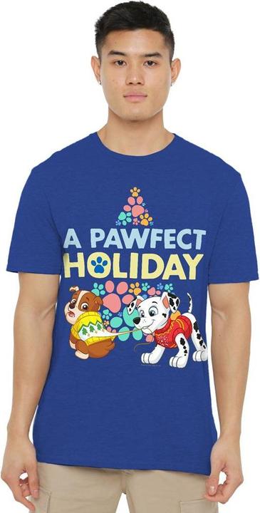 Immagine prodotto Paw Patrol A Pawfect Holiday Maglietta Natale Rubble e Marshall Adulto Unisex (XL)