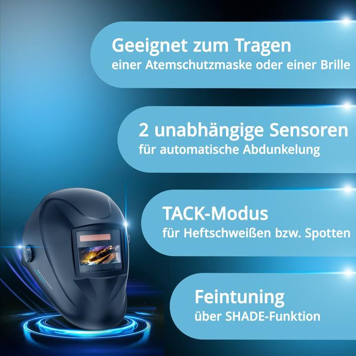 Produktbild Stahlwerk Schweisshelm WORKER 3-in-1 Automatik Schweisserhelm Schweissschild