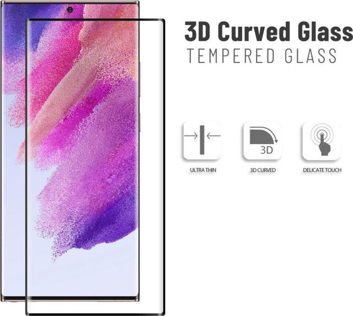 Produktbild Evelatus Galaxy S22 Ultra 3D Full Edge Glue Glass (1 Stück, Samsung Galaxy S22 Ultra)