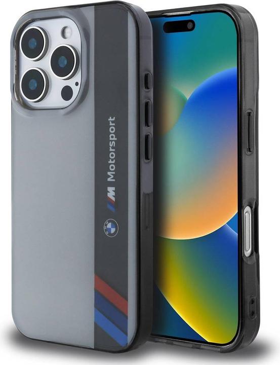 Immagine prodotto BMW BMHCP16X23HTFEG iPhone 16 Pro Max 6,9" szary/grey hardcase Motosport IML Vertical Stripe (Apple iPhone 16 Pro Max)