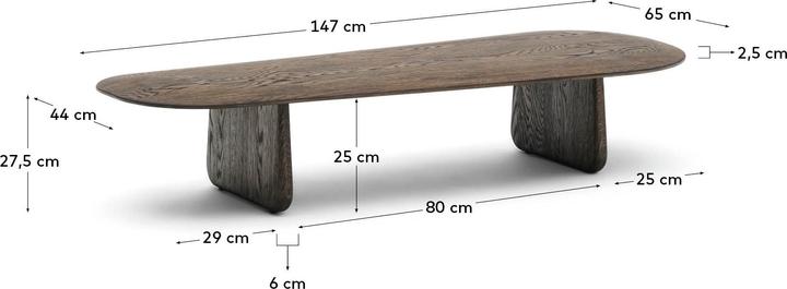 Actual product image Kave Home Pirita (146 x 64 x 28 cm)