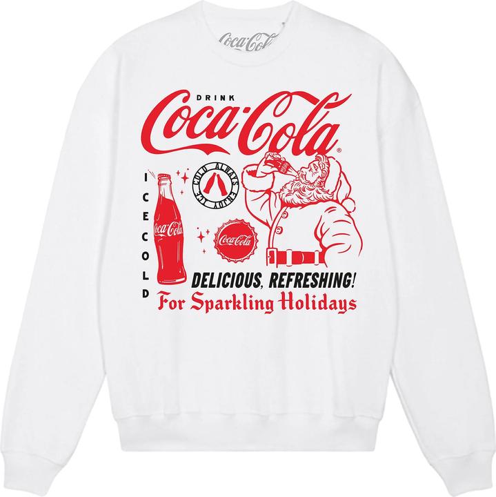 Actual product image Coca Cola Unisex Adult Santa Claus Sweatshirt (XL)