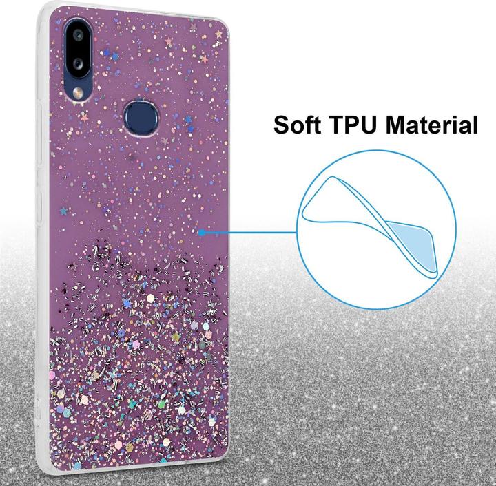 Actual product image Cadorabo TPU cover sparkling glitter (Samsung Galaxy A10s, Samsung Galaxy M01s)