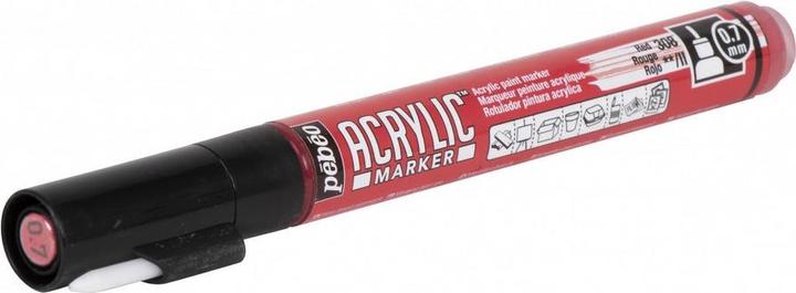 Produktbild Pebeo Acrylic Marker Extra Dünn Rundspitze 0,7mm (Rot, 0.70 mm)