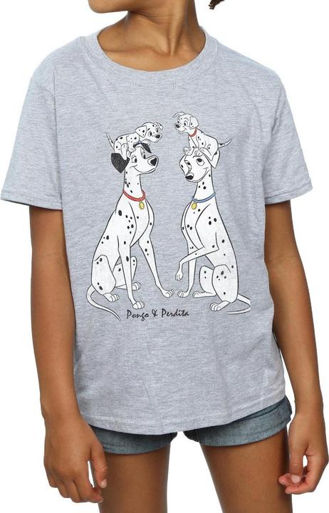 Immagine prodotto 101 Dalmatians Pongo e Perdita - Ragazze con la TShirt (116)