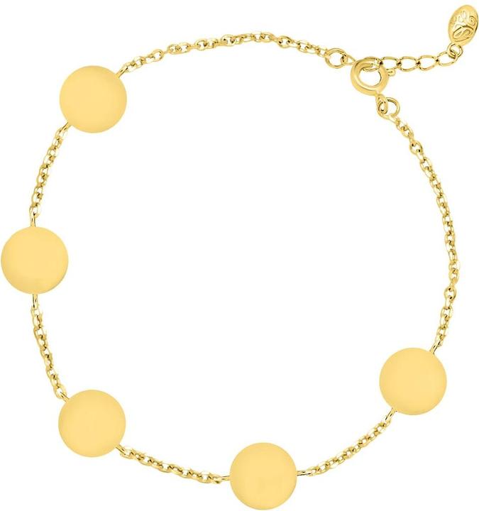 Candy Armband Livia, 925 Sterling Silber, vergoldet (20 cm, 18k vergoldet, 925er Sterlingsilber)