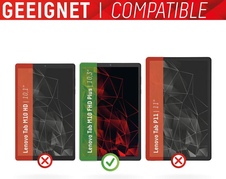 Actual product image Displex Tablet glass, tablet protective glass (1 Piece, Tab M10 FHD Plus)