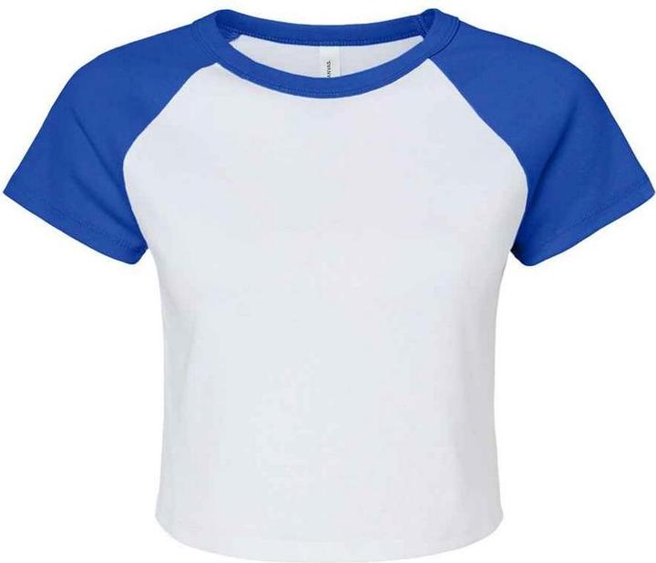 Actual product image Bella Canvas Womens/Ladies Raglan Crop T-Shirt (XL)
