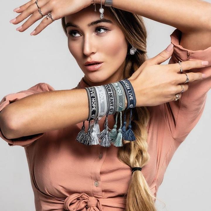 Image du produit Engelsrufer Good Vibes ERB-GOODVIBES-BIY Bracelet (25 cm, 10% Coton, 90% polyester recyclé)