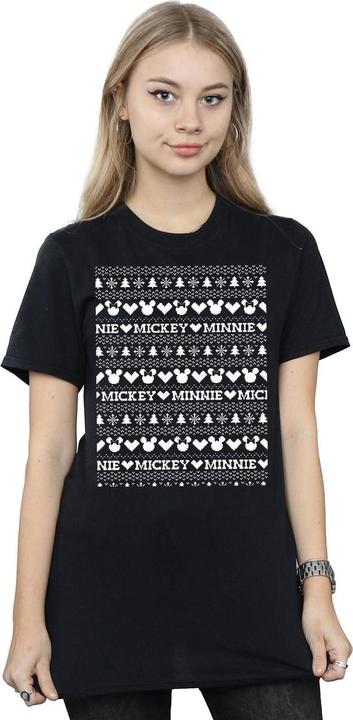 Produktbild Disney Mickey And Minnie Christmas Fair Isle TShirt (M)