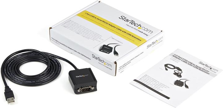 Produktbild StarTech 1 Port USB To Serial Cable (0.20 m)