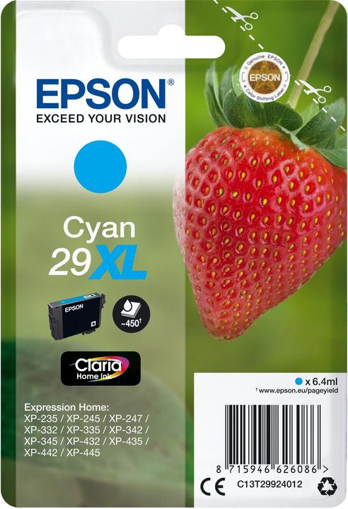 Produktbild Epson Sglpck Cyan 29xl Home Ink (C)