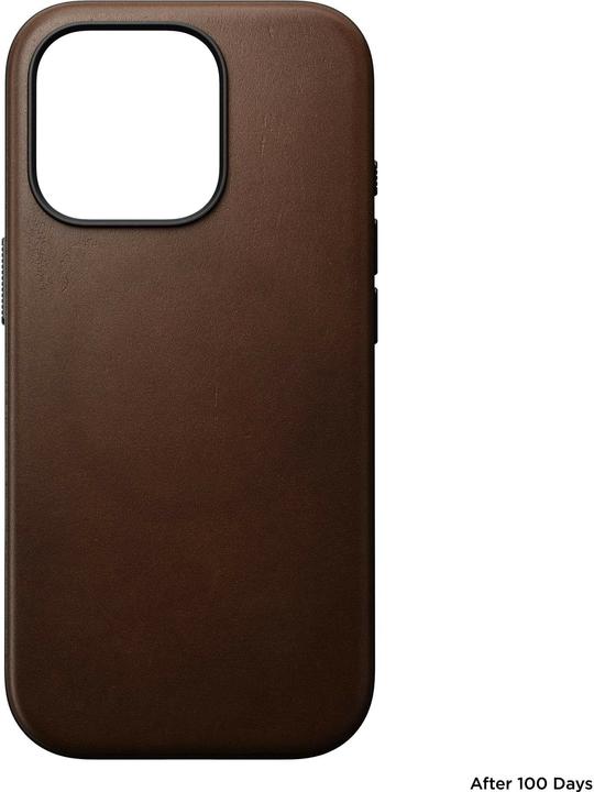 Actual product image Nomad Modern Leather Case iPhone 16 Pro Brown (Apple iPhone 16 Pro)