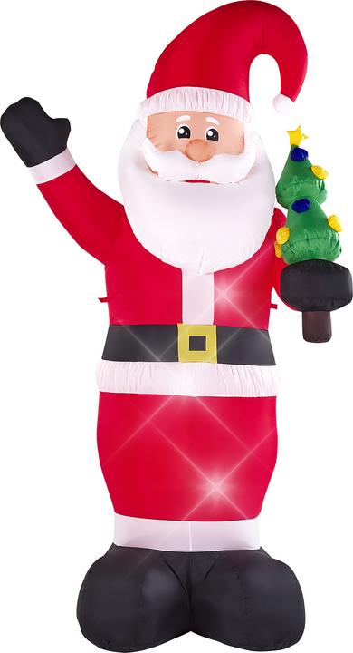 Image du produit Beliani Père Noël gonflable avec éclairage LED rouge 225 cm IVALO