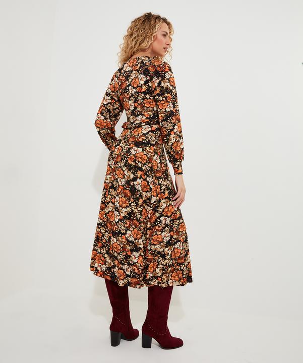 Image du produit Joe Browns PETITE Robe midi Autumnal Floral V-Neck (38)