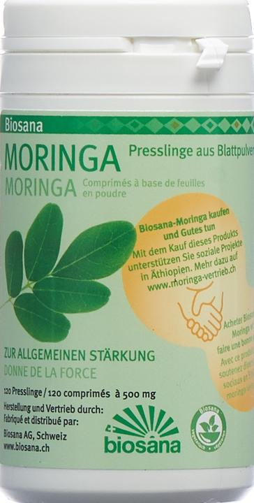 Image du produit Biosana Moringa Blattpulver SPEZ Tablette (120 pièce(s), Cachets, 82 g)