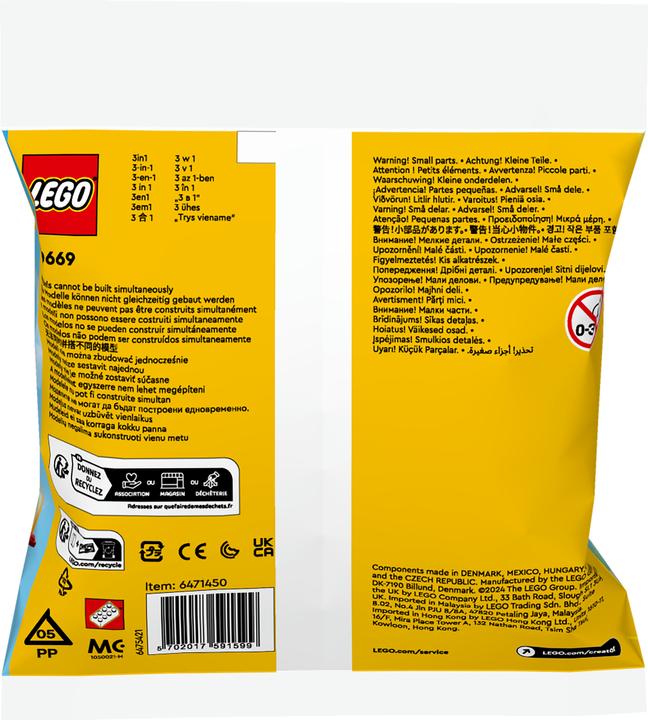 Immagine prodotto LEGO Leggendario aereo rosso (30669, LEGO Creator 3-in-1)