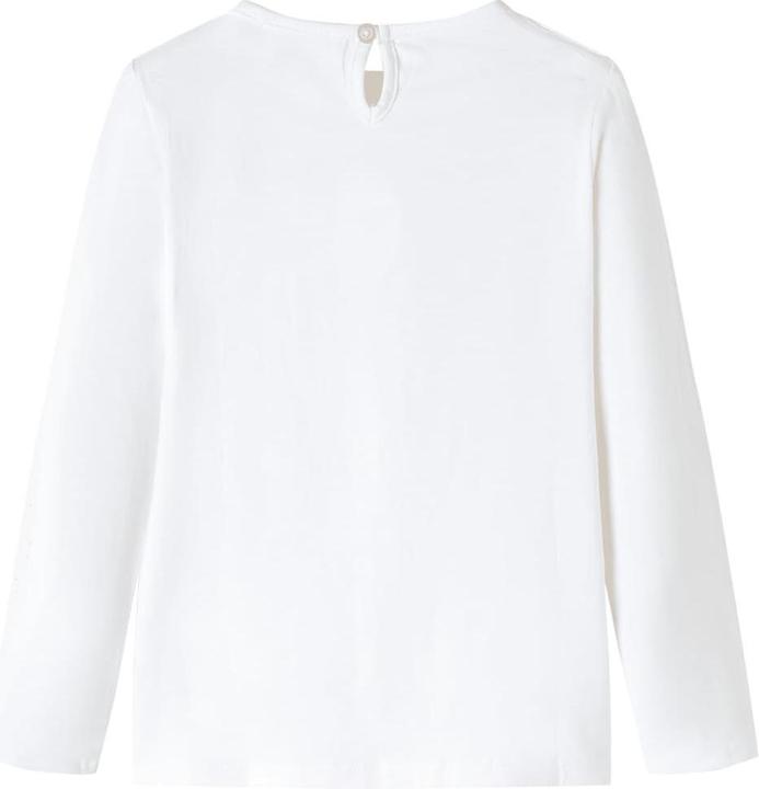 Image du produit VidaXL T-shirt manches longues enfant Ecru 128,Composition : 95% Coton. 5 (128)