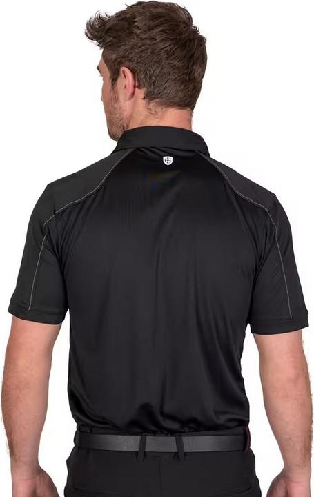 Actual product image Island Green Mens Topstitched Golf Polo Shirt (M)