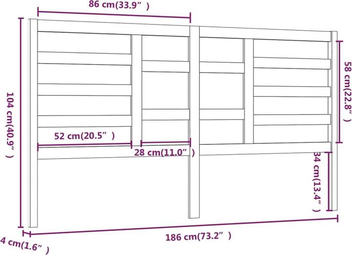 Immagine prodotto VidaXL Edan (186 x 4 x 104 cm)