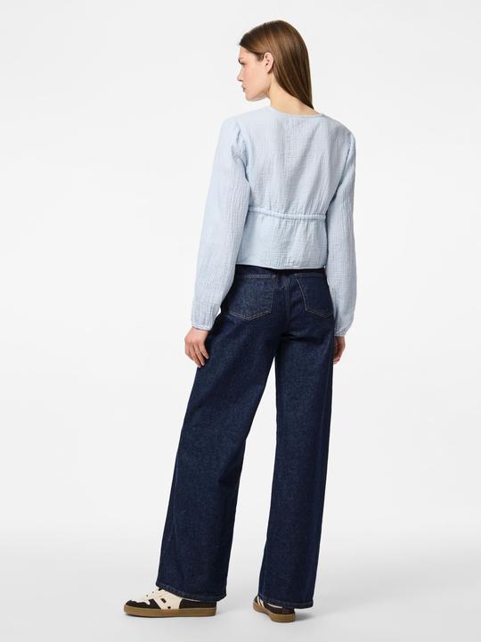 Actual product image Pieces PCSASTINA Musselin Oberteil mit langen Ärmeln (XS)