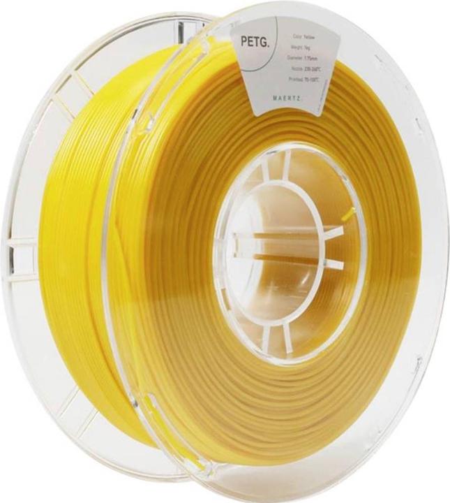 Immagine prodotto Maertz PETG Giallo 1,75 mm 1.000 g (PETG, 1.75 mm, 1000 g, Giallo)