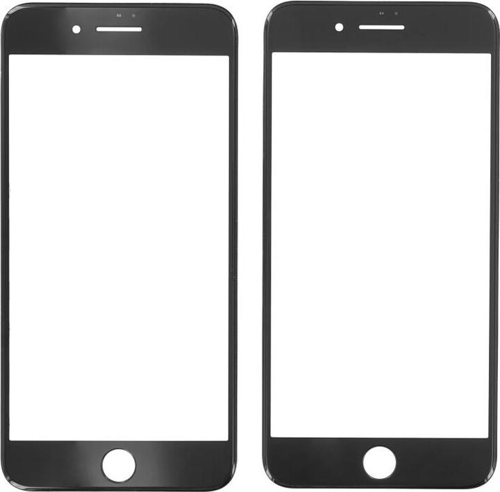 OEM Displayglas für iPhone 7 Plus schwarz (Display, iPhone 7 Plus)