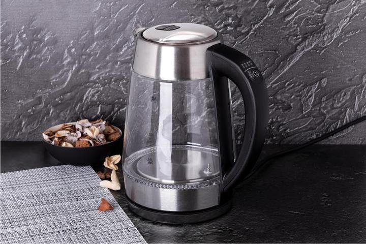 Actual product image BerlingerHaus Kettle glass 1.7L 360° swivel base chrome steel (1.70 l)