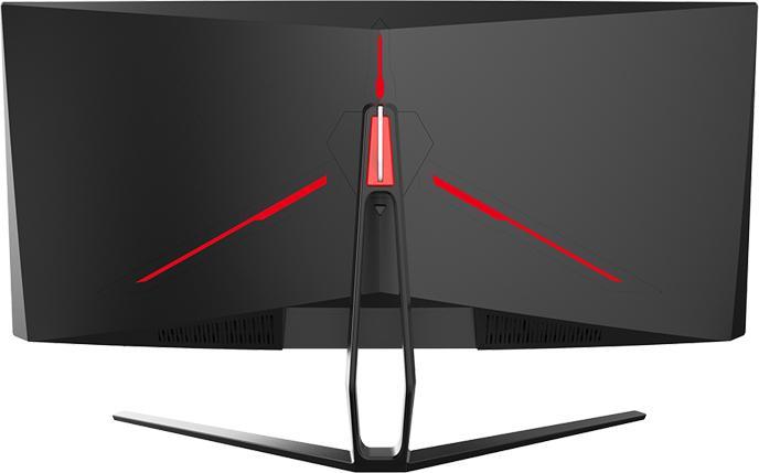 Actual product image Itek Ecran incurvé 34" GGC WQHD (Noir) 180Hz (3440 x 1440 pixels, 34")