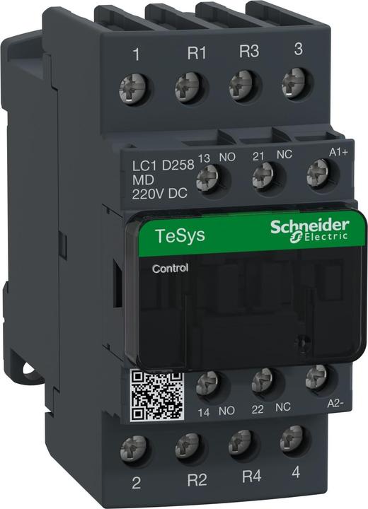 Actual product image Schneider Electric 4 pole,2NO+2NC Contactor,40A,220Vdc,AC-1