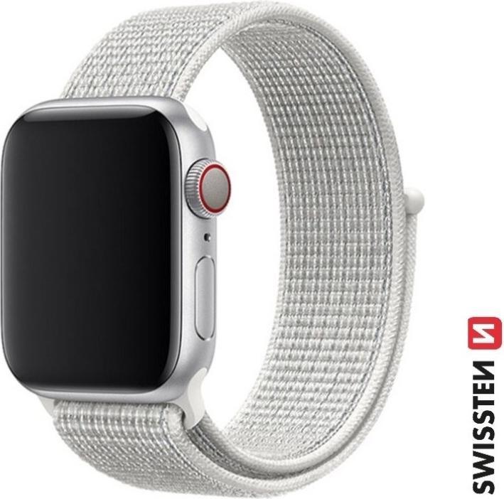 Produktbild Swissten Nylon Band for Apple Watch 38/40/41 mm White (Nylon)